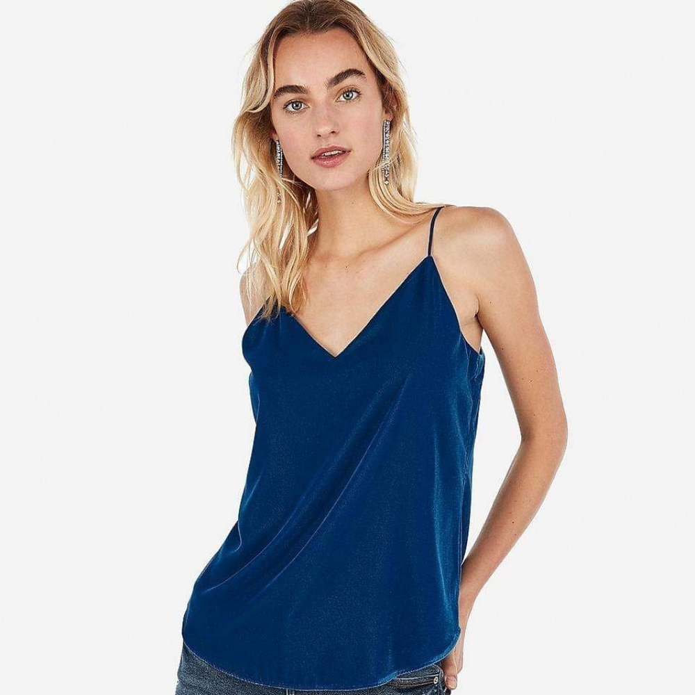 Express Velvet V-Neck Camisole / Tank